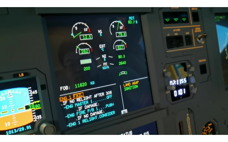 中仿CNFSimulator.A320模拟器：发动机故障模拟